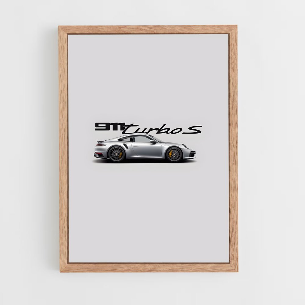 Poster Turbo Mystique – affiche Porsche (vue 4)